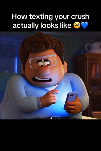 How Texting Your Crush Looks in Cartoon Animation