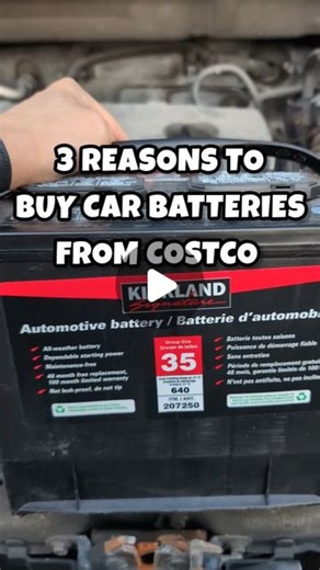 Mr. CME on Instagram: "Costco Pro Tip. Always buy your car batteries from Costco 🇨🇦. 3 Reasons why: 1) Lowest price for Kirkland Batteries 2) Best warranty period you'll find. 48 months fully refundable, prorated after that. 3) $10 core charge refund when you bring in the old battery back to Costco. (do other places do this? No idea) #costcocanada #costcomarkhameast #Costco #Costcohaul #MrCME #CostcoFinds #Costcoclearance #Costcoexclusive"