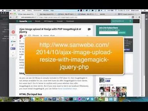 Ajax Image Upload and Resize with PHP ImageMagick and jQuery