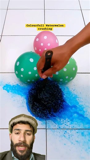 4 Popping Water Balloons #orbeez #satisfying #balloon #popping #foryou #shorts