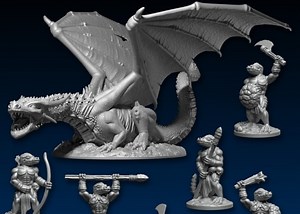 3D printable miniatures by DragonLock