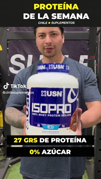 PROTEÍNA DE LA SEMANA 💥 ISOPRO ➕ SHAKER GRATIS ➕ ENVÍO GRATIS Cómprala a $61.990 en chilesuplementos.cl 💪🏻 ✔️ 27 grs de proteína ✔️ 0% azúcar ✔️ Solo 1 gr de carbohidratos ✔️ Sin lactosa ✔️ Libre de gluten ✔️ 100% aislada @usnfit #chilesuplementos #suplementoschile #proteina #whey #wheyprotein #wheyproteinchile #wheychile #whey #isopro #proteinaiso #isolada #isolate #proteinaisolate #protein #proteinas #glutenfree #sinlactosa #usn #usnchil