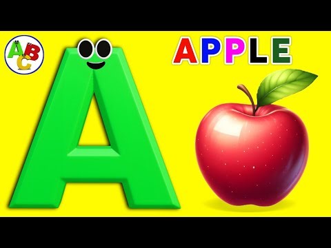 🍎 A is for Apple | ABC Phonics Song | Baby Learning Video | Alphabet Learning for Babies 👶