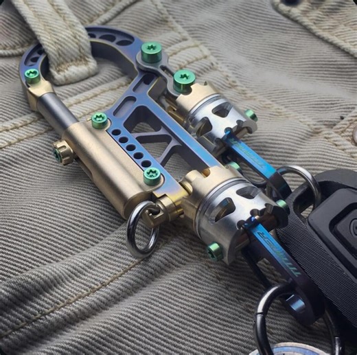 Titanium Keychain ONE-OFF Piece – Random Aged Finish - Etsy