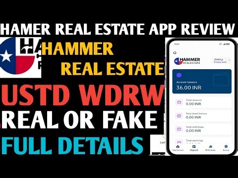 HAMMER EARNING APP | HAMMER REAL ESTATE| HAMMER APP REAL OR FAKE | HAMMER APP USDT DEPOSIT PROCESS