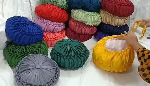 Colorful Pleated Cushions Collection