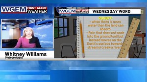 Wednesday's Weather Word of The Day was inspired by yesterday's weather. Take a look in this video. For details on what to expect from tomorrow's cold front, be sure to check WGEM.com/weather | WGEM News - The Tri-States' News Leader