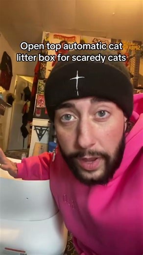 Using an automatic litter box in real life #cat #selfcleaninglitterbox #cumrige #litterbox