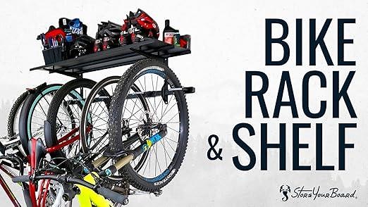 5 Bike Essential Garage Rack + Shelf | StoreYourBoard