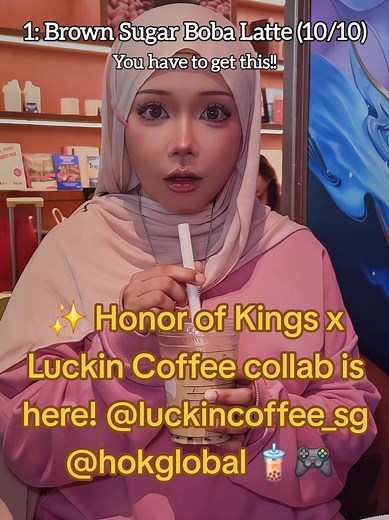 Honor of Kings x Luckin Coffee: New Brown Sugar Boba Latte