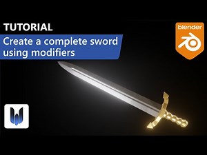 Blender tutorial: Create a complete sword using modifiers