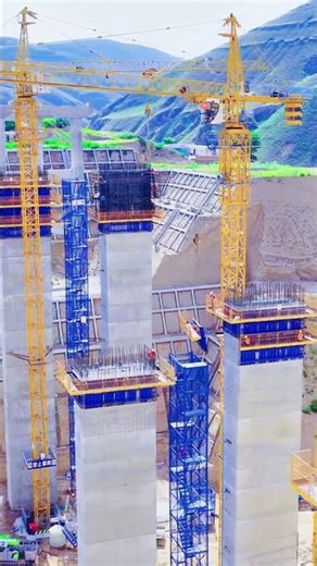 High Pier Construction In Loess Gully