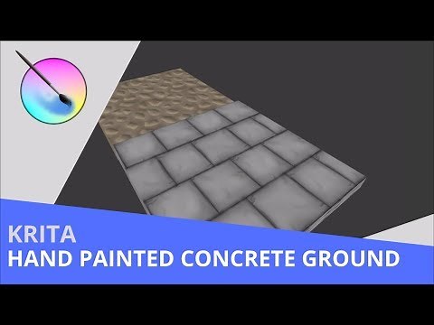 Krita - Hand Painted Concrete Ground Textures