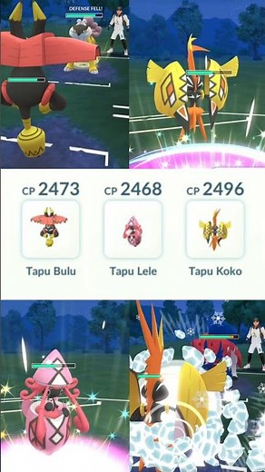 Using Tapu Bulu, Tapu Lele & Tapu Koko in GO Battle League