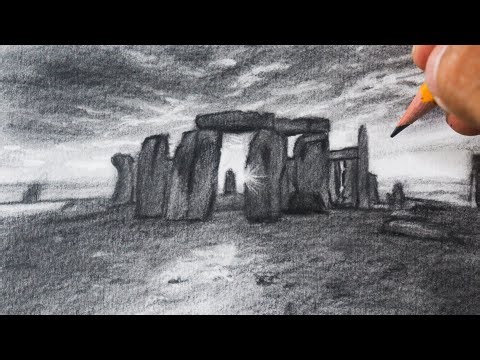 Como desenhar o Stonehenge - Inglaterra