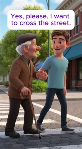 Meeting an Old Man on the Street #dailyenglish #english