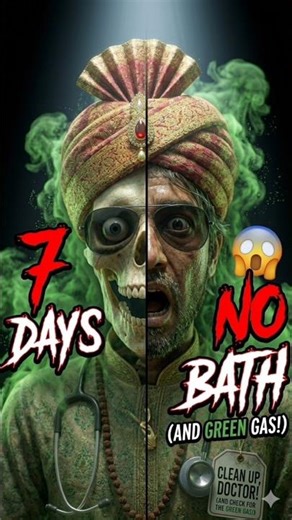 “7 DAY Without BATH Challenges | #shorts
