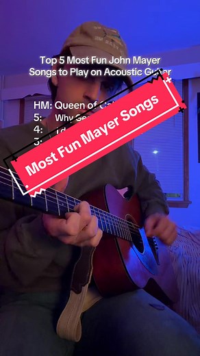 Top 5 Fun John Mayer Acoustic Guitar Songs to Play