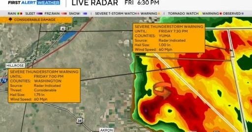 National Weather Service Boulder confirms at least two tornado touchdowns