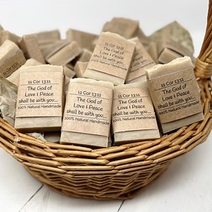 Bible Verse Soap Bars, Personalized Mini Soaps, Guest Soap, Logo Soap, Handmade Soap for Christians, Vegan Soap Favors, Mini Soaps in Bulk - Etsy