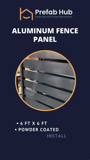 Modern Aluminum Horizontal Fence Upgrade