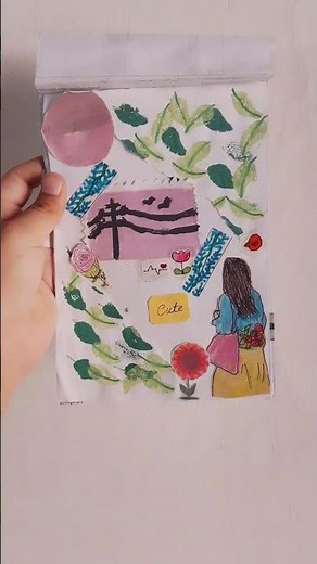 🌿 Cute Aesthetic Journal Page 🌸 | DIY Creative Notebook Art 💕