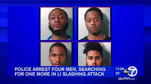 4 men arrested in attack with box cutter in Nassau County