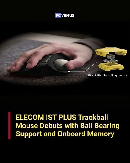 ELECOM IST Plus Trackball Mouse Launched | Ergonomic Productivity Setup