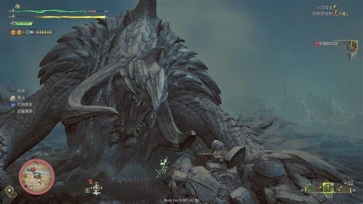 【MHWs Beta2】铳枪锁刃龙1836初过留念喵（三无 无鬼人 藤蔓 小怪 秘药老金 毛皮之昂扬x1 和锁刃龙一起被煌雷龙追杀规则）