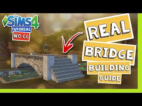 Sims 4 How To Build A Bridge Over Water No Mods🌉 || Tutorial How To Make Bridge No Mods🌉