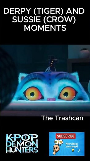 Derpy (Tiger) and Sussie (Crow) Moments on Kpop Demon Hunters !🔥 #kpopdemonhunters #derpy #sussie