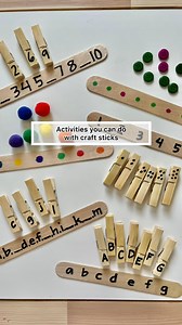 76K views · 257 reactions | Build essential skills with craft sticks邏#happyfia #homeactivities #playideas #playbasedlearning #development #learning #preschoolers #sensoryplay #happykids #kindergarten #finemotorskills #crafts #ideas #diy #HandsOnLearning #learningthroughplay #learningisfun #toddler #activities #abc #numbers #color #funlearning #kidsactivities | BABEE FIA | Facebook