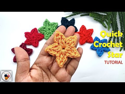 Easy & Quick Crochet Star Pattern | Beginner-Friendly Star Tutorial in Minutes