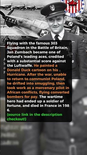 Polish ace later flew as a mercenary pilot #short #history #ww2