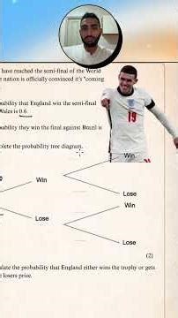 GCSE Maths Leaked: England World Cup Probability Tree