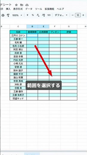 チェックを入れるだけで評価が自動で棒グラフに反映されるシートの作り方 #スプレッドシート #スプシ #Excel初心者 #仕事効率化
