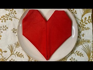 Heart Napkin Fold