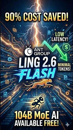 ANT Ling 2.6 Flash: The Fastest AI Model Ever? (90% Cost Reduction!) #ai #aimodel #llm #tamil #tech