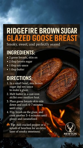  Ridgefire Brown Sugar Glazed Goose Breast Smoky, sweet, and...