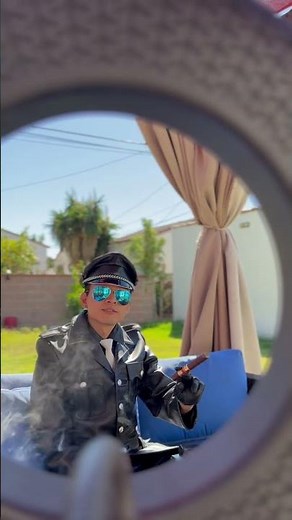 Enjoying cigar in my full leather uniform #gaysmoker #gayleatheruniform