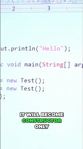 Constructor vs Return Type: Java Explained Simply #shorts