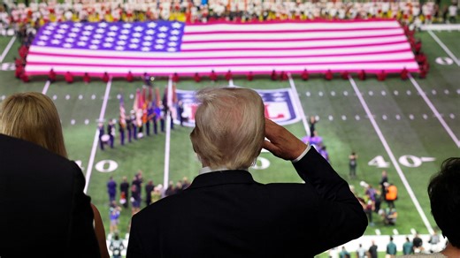 Is Trump at the Super Bowl? What did he say about the game