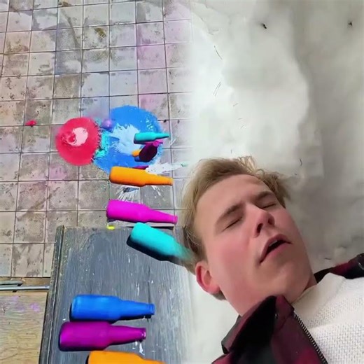 This is what the inside of a snow fort looks like!😱