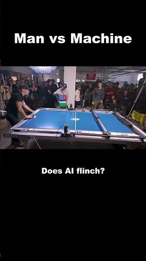 Man vs Machine - Air Hockey Robot Battle #robot #airhockey #physics