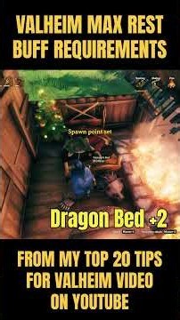 MAX Rest Buff Tips For Valheim #valheim #gaming #survivalgame