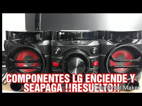 COMO REPARAR MINICOMPONENTE LG QUE ENCIENDE Y SEAPAGA