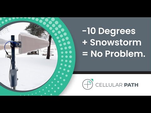 Succesful Cellular Path Antenna Alignment in a Snow Storm
