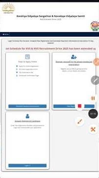 KVS and NVS Registration Date Extended