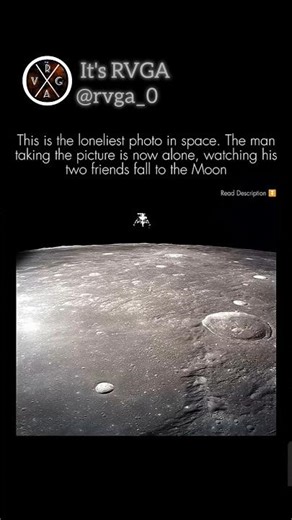 The Lonliest Photo In Space 😮 At Apollo 12 #viral #shorts