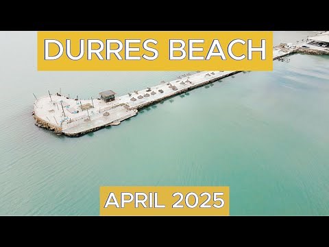 Drone Video Durres Beach | April 2025